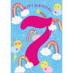 Picture of HAPPY BIRTHDAY 7 CARD RAINBOW